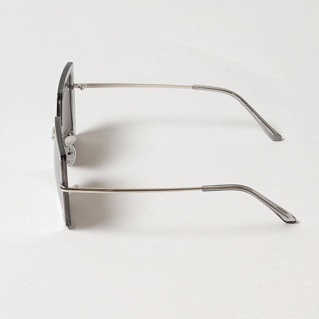 Women's Oversized Square Mirrored Sunglasses
