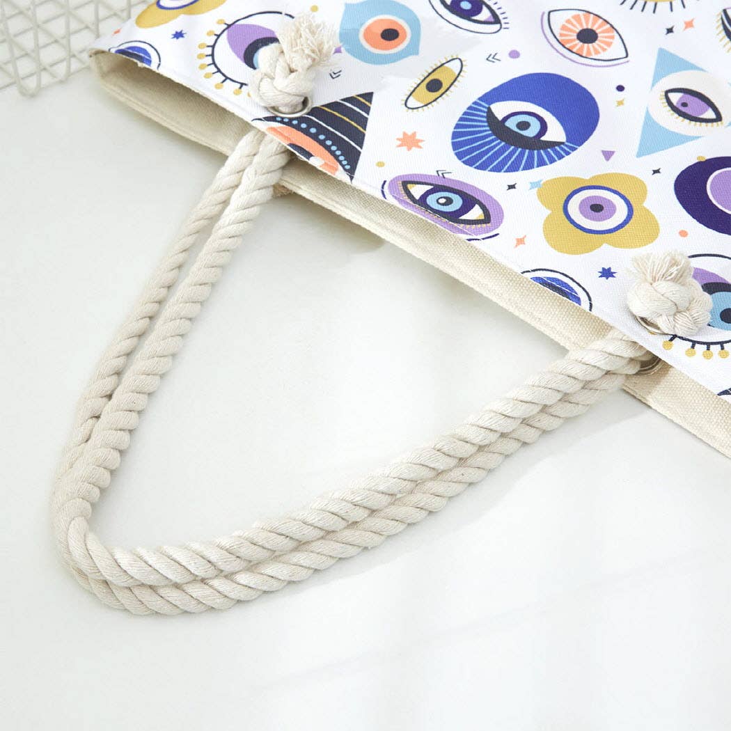 Eyes Patterned Tote Bag